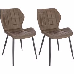 Caractéristiques exceptionnelles : -Recouverte de cuir artificiel vintage. la chaise de salle à manger est résistante à l'eau ...