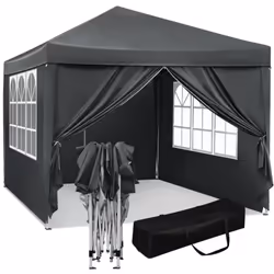 Description générale La tonnelle pliante de jardin 3x3 m offre un excellent espace d'ombrage pour 6 à 10 personnes, idéale po ...
