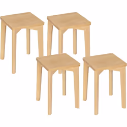 Caractéristiques exceptionnelles : -Fabriqué en bois de hêtre verni et conçu avec des pieds montés en croix. -Ce tabouret boi ...