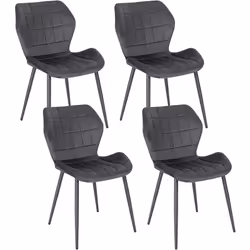 Caractéristiques exceptionnelles : -La chaise de salle à manger est recouverte de velours doux qui résiste aux déchirures. au ...