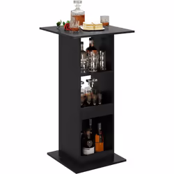 Description générale La table de bar avec étagères combine les fonctions d’une table à manger et d’un placard de rangement. C ...