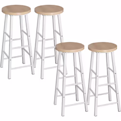 -- Tabourets de bar WOLTU TABOURET DE BAR ROBUSTE ET DURABLE : Doté d'un siège en MDF de qualité E1 et d'une structure en mét ...