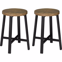 Description générale Ce tabouret de cuisine au design industriel est fabriqué en bois d’ingénierie de qualité E1 avec un plac ...
