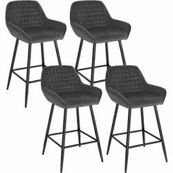 Caractéristiques exceptionnelles : -Fabriqué en velours doux. tabourets de bar est confortable au toucher et agréable à regar ...