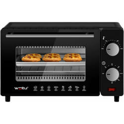 Woltu - Mini Four Électrique 10L, Petit Four avec 4 Modes de Cuisson, 100-230℃, Minuterie 0-60 min, 650W, Noir