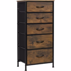 Description générale La commode à 5 tiroirs en tissu est idéale pour organiser vos vêtements, chaussettes, jouets, et autres  ...