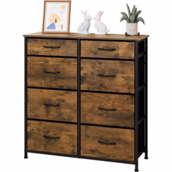 - La commode chambre a 8 tiroirs en tissu à 2 tailles pour ranger par catégorie les vêtements. chaussettes. jouets. etc. Le d ...
