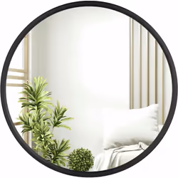 Information sur le produit : -Le miroir rond mural apporte uneimage claire pour votre maquillage quotidien. -Le cadre en méta ...