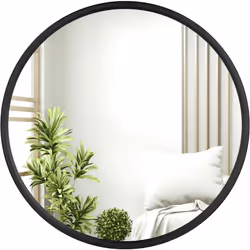 Information sur le produit : -Le miroir rond mural apporte uneimage claire pour votre maquillage quotidien. -Le cadre en méta ...