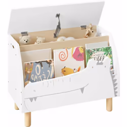 Description générale Ce coffre à jouets pour enfants est fabriqué en MDF de haute qualité et soutenu par quatre pieds en bois ...