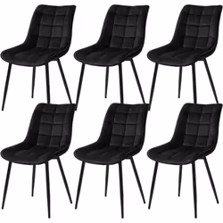Information sur le produit : -Avec un dossier courbé et un siège rembourré en éponge. cette chaise à manger moderne est ergon ...