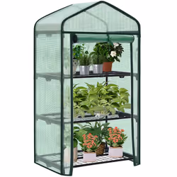 Information sur le produit : -La serre avec bâche PE offre un paradisaux plantes pour les protéger du soleil en été et garder ...