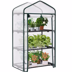 Information sur le produit : -La serre avec bâche PE offre un paradisaux plantes pour les protéger du soleil en été et garder ...