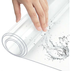 Nappe Transparente Imperméable, Film de Protection pour Table en pvc, Épaisseur 1mm, 80x140cm - Woltu