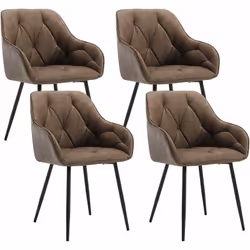 - Tapissée de similicuir durable et vintage. rembourrée de mousse souple et résiliente. - La chaise de salle à manger vous of ...