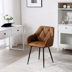 - Tapissée de similicuir durable et vintage. rembourrée de mousse souple et résiliente. - La chaise de salle à manger vous of ...