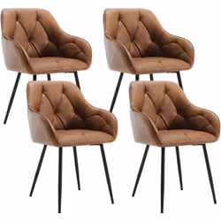 - Tapissée de similicuir durable et vintage. rembourrée de mousse souple et résiliente. - La chaise de salle à manger vous of ...