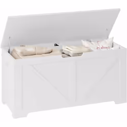 - La banquette (100x40x47cm) dispose d'un compartiment de rangement de 76L sous le couvercle (poids de charge : 50kg). - Vous ...