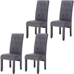 Information sur le produit : -La chaise de salle à manger est faite à partir d'une structure en bois de caoutchouc. -Laqués e ...