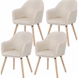 Description générale Ce fauteuil de salle à manger allie confort et design moderne. Avec son dossier et ses accoudoirs ergono ...