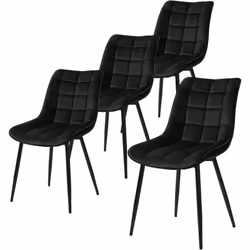 Information sur le produit : -Avec un dossier courbé et un siège rembourré en éponge. cette chaise à manger moderne est ergon ...