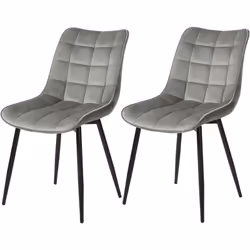 Information sur le produit : -Avec un dossier courbé et un siège rembourré en éponge. cette chaise à manger moderne est ergon ...