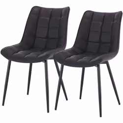 Information sur le produit : -Avec un dossier courbé et un siège rembourré en éponge. cette chaise à manger moderne est ergon ...