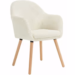 Description générale Cette chaise scandinave allie confort et esthétique. Son revêtement en velours côtelé et son rembourrage ...
