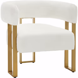 Description générale Le fauteuil WOLTU est un meuble élégant et confortable, revêtu d'un tissu chenille doux et respirant. Il ...