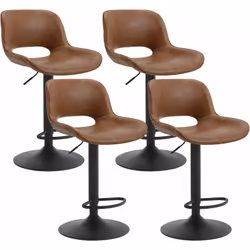Description du produit： - L'assise et le dossier sont recouverts de similicuir vintage imperméable et résistant à l'usure pou ...