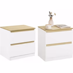 - Table de Nuit en bois d'ingénierie E1. la table de nuit est solide. hydrofuge et facile à nettoyer. Le fond touche directem ...