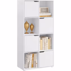 - .Les 8 compartiments sont divisés en 4 niveaux. 4 ouverts et 4 avec portes.pour faciliter le rangement et le tri. - Les por ...