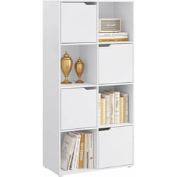 Bibliothèque en Bois d'Ingénierie Woltu 30 x 60 x 120 cm - Meuble de Rangement - Bibliothèque Étagère Rangement - Blanche Woltu