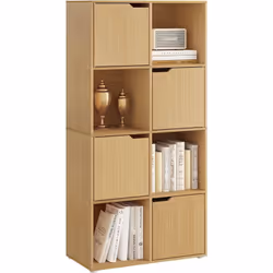 - .Les 8 compartiments sont divisés en 4 niveaux. 4 ouverts et 4 avec portes.pour faciliter le rangement et le tri. - Les por ...