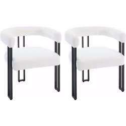 Description générale Découvrez cette chaise de salle à manger moderne, à la fois stable et robuste, conçue avec des pieds rec ...
