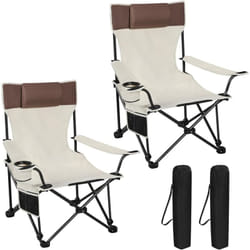 Lot de 2 Chaise de Camping Pliante, Chaise de Pêche Dossier Réglable, Chaise Pliable Légère et Portable pour Pique-Nique, Plage, Randonnée Gris
