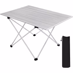Fabriquée en alliage d'aluminium et en PP. cette table camping est résistante aux intempéries. idéale pour l’usage extérieur. ...