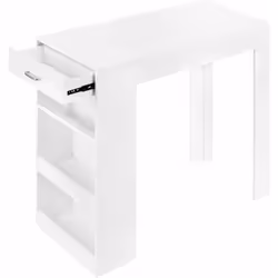 Simple mais polyvalente. la table avec étagère peut être utilisée comme table bar. table d'appoint de cuisine. bureau tempora ...