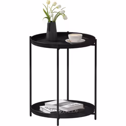 La petite table ronde peut être utilisée comme table basse salon. bout de canapé. table café. table de nuit dans la chambre. ...