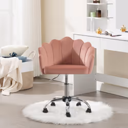 Description générale Cette chaise design, polyvalente et élégante, convient parfaitement pour un bureau, une chambre, ou comm ...