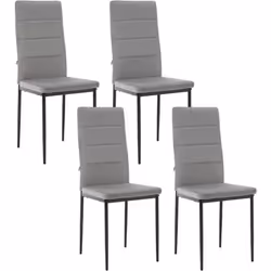 Avec des pieds en fer pulvérisé. la chaise de salle à manger est solide et stable pour supporter 150 kg. Le siège et le dossi ...