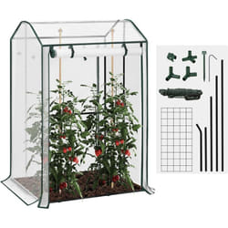 Woltu - Serre de Jardin, ‎100 x 83 x 150 cm, Serre Tomate, Serre d'Hivernage, Blanc