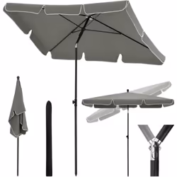 🌞𝐏𝐑𝐎𝐓𝐄𝐂𝐓𝐈𝐎𝐍 À 𝐋'𝐄𝐗𝐓É𝐑𝐈𝐄𝐔𝐑 : Fabriqué en polyester 180g/m² avec revêtement. le parasol de jardin est résis ...