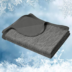 Woltu - Couverture d'Été, 220x240cm, Couverture Rafraîchissante Fibre Arc-Chill Double Face Couverture de Refroidissement, Gris