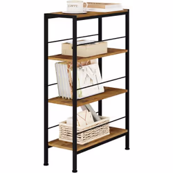 L'étagère de rangement à 4 niveaux en MDF offre un grand espace de rangement pour vous permettre d'organiser les divers objet ...