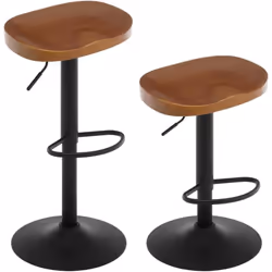 TABOURET BAR ERGONOMIQUE : Le siège en forme de selle épouse parfaitement la courbe des hanches. Le repose-pieds semi-circula ...