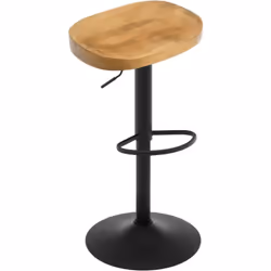 TABOURET BAR ERGONOMIQUE : Le siège en forme de selle épouse parfaitement la courbe des hanches. Le repose-pieds semi-circula ...