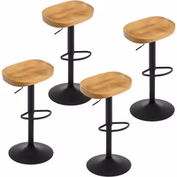 TABOURET BAR ERGONOMIQUE : Le siège en forme de selle épouse parfaitement la courbe des hanches. Le repose-pieds semi-circula ...