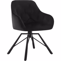 Le fauteuil pivotant peut être utilisé comme chaise de chambre, chaise de salle à manger, chaise de salon, chaise de maquilla ...