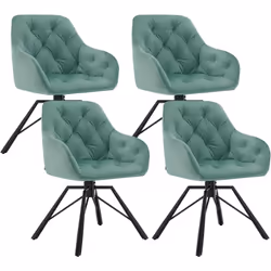 Le fauteuil pivotant peut être utilisé comme chaise de chambre, chaise de salle à manger, chaise de salon, chaise de maquilla ...